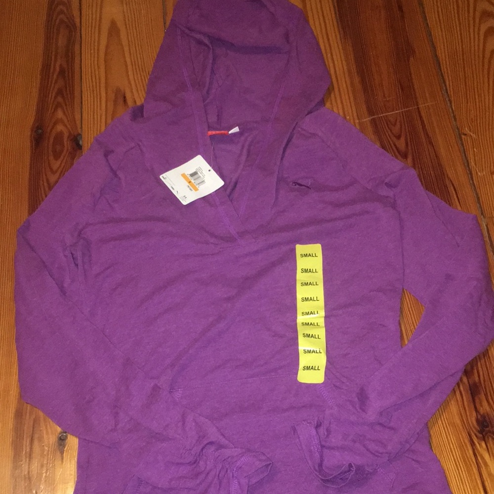 Puma lightweight v neck hoodie NWT